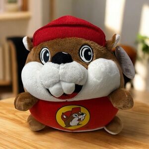Buc-ee's round plush beaver stuffed animal